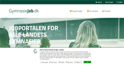 Desktop Screenshot of gymnasiejob.dk